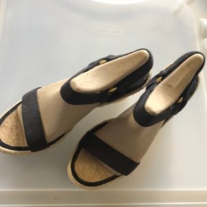Lauren by Ralph Lauren Indigo Wedge Sandals Size 9
